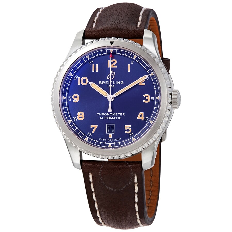 Replica Breitling Aviator 8 Automatic Blue Dial Watch A17315101C1X1 ...